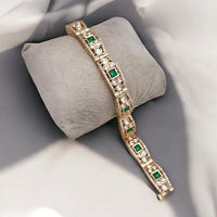 Jewel Addiction Gold Plated Polki Kundan Bracelet
