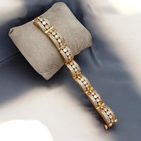Jewel Addiction Gold Plated Polki Kundan Bracelet