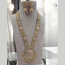 Jewel Addiction Gold Plated Pota Stone Long Necklace Set