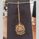 Jewel Addiction Gold Plated Pota Stone And Pearl Maangtikka