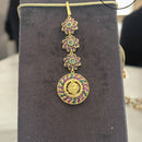 Jewel Addiction Gold Plated Pota Stone Maangtikka