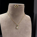 Jewel Addiction Gold Plated Polki Kundan Necklace Set