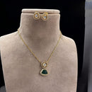 Jewel Addiction Gold Plated Polki Kundan Necklace Set