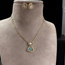 Jewel Addiction Gold Plated Polki Kundan Necklace Set