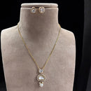 Jewel Addiction Gold Plated Polki Kundan Necklace Set