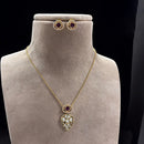 Jewel Addiction Gold Plated Polki Kundan Necklace Set