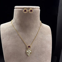 Jewel Addiction Gold Plated Polki Kundan Necklace Set