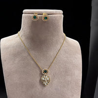 Jewel Addiction Gold Plated Polki Kundan Necklace Set