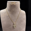 Jewel Addiction Gold Plated Polki Kundan Necklace Set