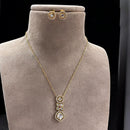 Jewel Addiction Gold Plated Polki Kundan Necklace Set
