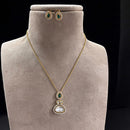 Jewel Addiction Gold Plated Polki Kundan Necklace Set