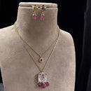 Jewel Addiction Gold Plated Pota Stone Necklace Set