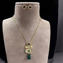 Jewel Addiction Gold Plated Pota Stone Necklace Set
