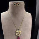 Jewel Addiction Gold Plated Pota Stone Necklace Set