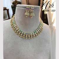 Jewel Addiction Gold Plated Pota Stone Necklace Set