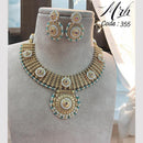 Jewel Addiction Gold Plated Pota Stone Necklace Set