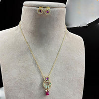 Jewel Addiction Gold Plated Pota Stone And Beads Necklace Set