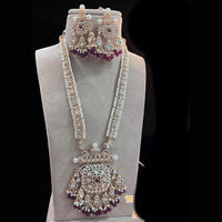 Jewel Addiction Gold Plated Polki Kundan Necklace Set