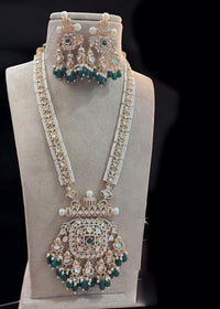 Jewel Addiction Gold Plated Polki Kundan Necklace Set
