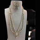 Jewel Addiction Gold Plated Polki Kundan Necklace Set