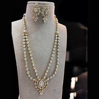 Jewel Addiction Gold Plated Polki Kundan Necklace Set