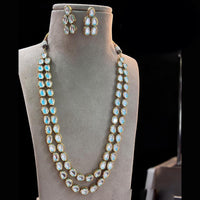 Jewel Addiction Gold Plated Polki Kundan Necklace Set