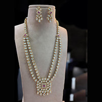 Jewel Addiction Gold Plated Polki Kundan Necklace Set