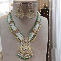 Jewel Addiction Desi Royal Kundan And Pearl Necklace Set 