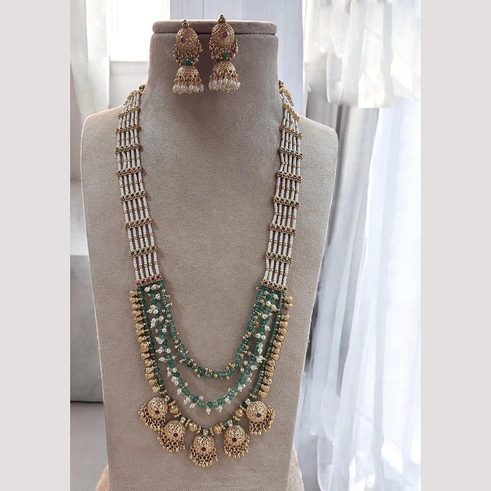 Jewel Addiction  Cultural Chic Pota Stone Long Necklace Set