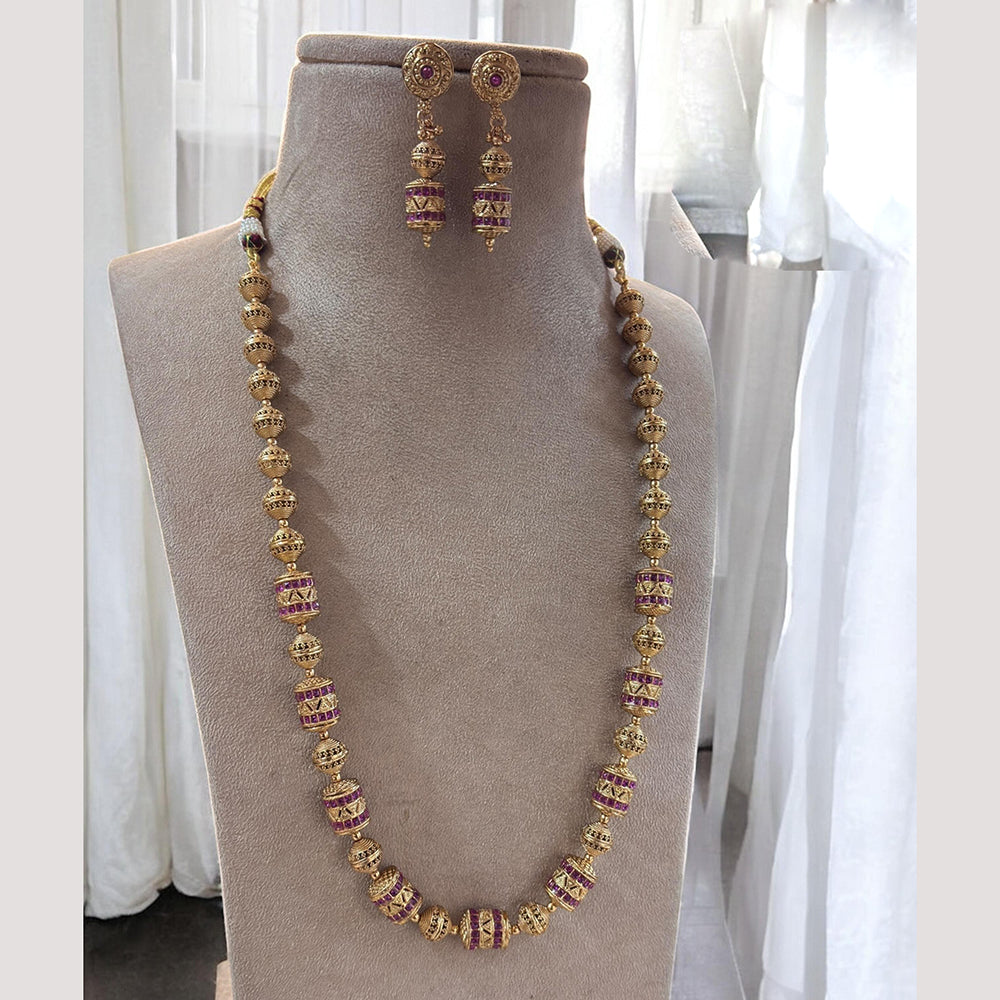 Jewel Addiction  Cultural Chic Pota Stone Long Necklace Set