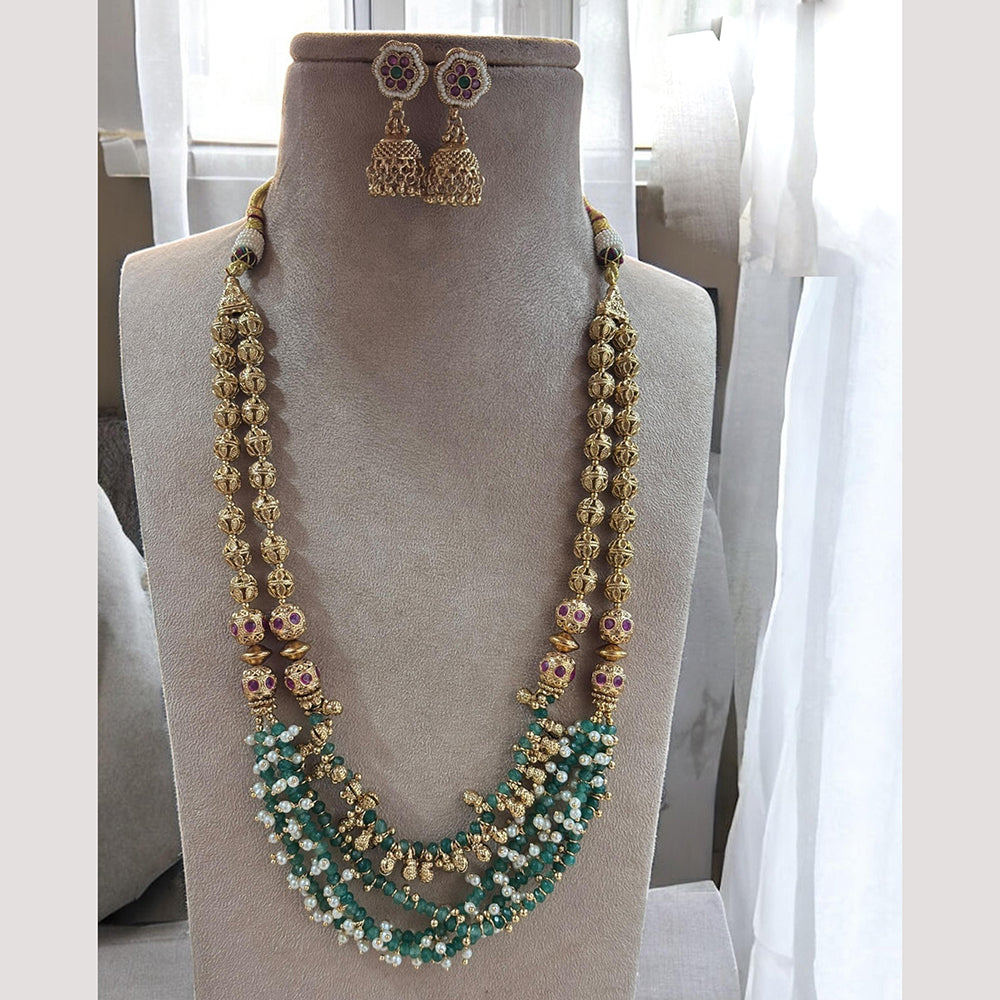 Jewel Addiction  Cultural Chic Pota Stone Long Necklace Set