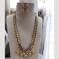 Jewel Addiction  Cultural Chic Pota Stone And Pearl Long Necklace Set