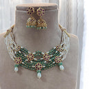 Jewel Addiction  Cultural Chic Pota Stone And Pearl Necklace Set