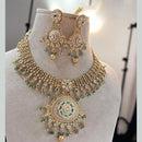 Jewel Addiction Bold & Beautiful Pota Stone And Pearl Fashion  Necklace Set