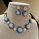 Jewel Addiction Color & Shine Crystal And Austrain Stone Meenakari Necklace Set