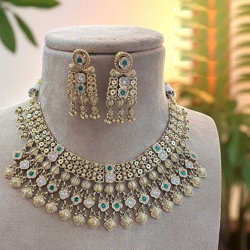 Jewel Addiction Royal Roots Pota Stone Modern Shine Necklace Set