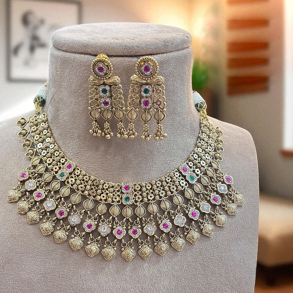 Jewel Addiction Royal Roots Pota Stone Modern Shine Necklace Set