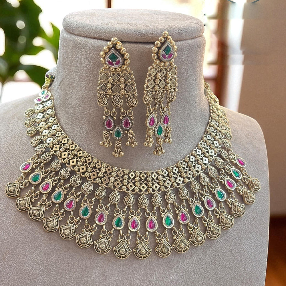 Jewel Addiction Royal Roots Pota Stone Modern Shine Necklace Set