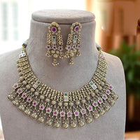 Jewel Addiction Trend Meets Tradition Pota Stone Modern Shine Necklace Set