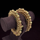 Jewel Addiction Bold Glam with Easy Wear Pota Stone Openable Bangle Set
