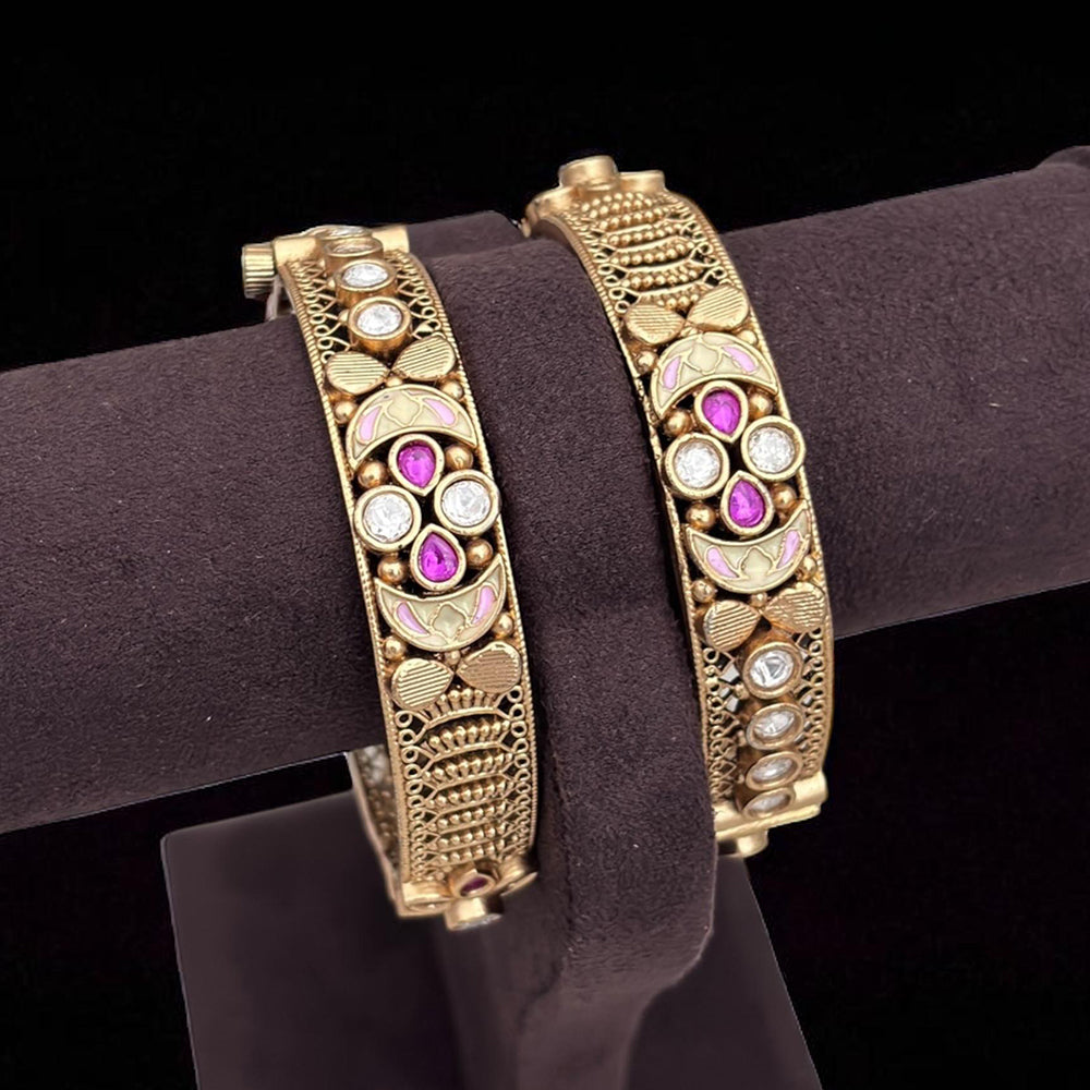 Jewel Addiction Twist of Modern Magic Pota Stone Openable Bangle Set