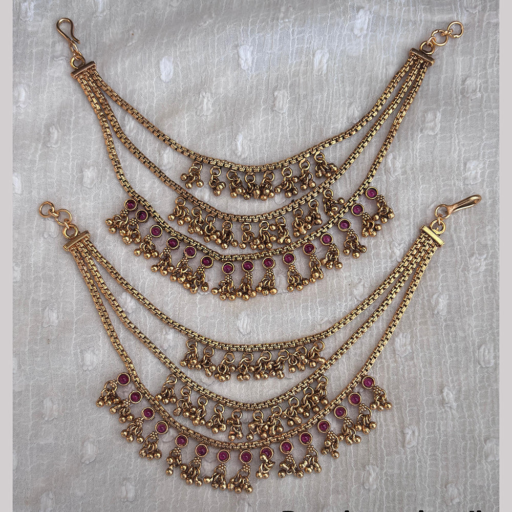 Jewel Addiction Copper Finish Multi Layer Kan Chain