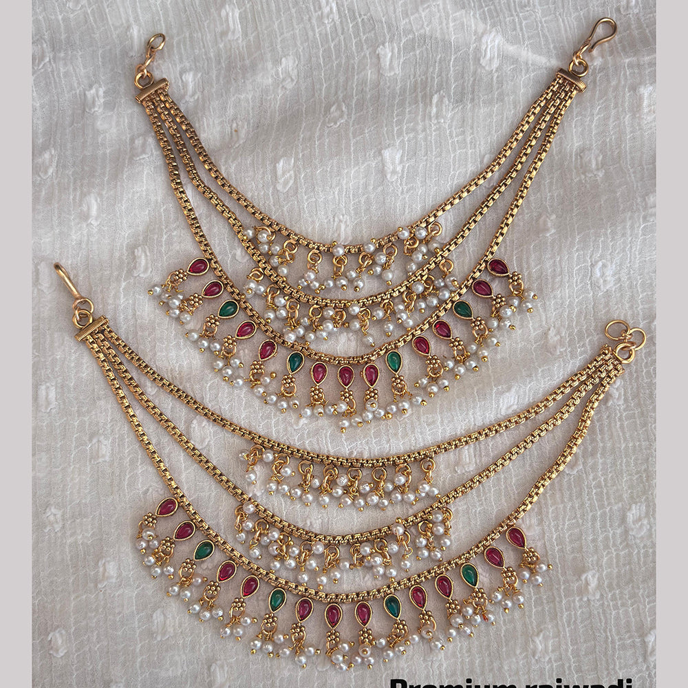Jewel Addiction Copper Finish Multi Layer Kan Chain