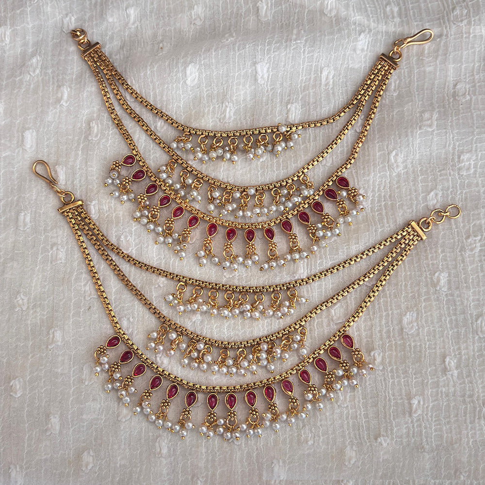 Jewel Addiction Copper Finish Multi Layer Kan Chain