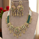 Jewel Addiction Ethnic Necklace Set Elegant Pota And Pearl  with Copper Finish