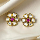 Jewel Addiction Stylish Pota Stone Stud Earrings