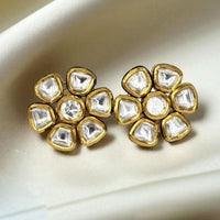 Jewel Addiction Stylish Pota Stone Stud Earrings
