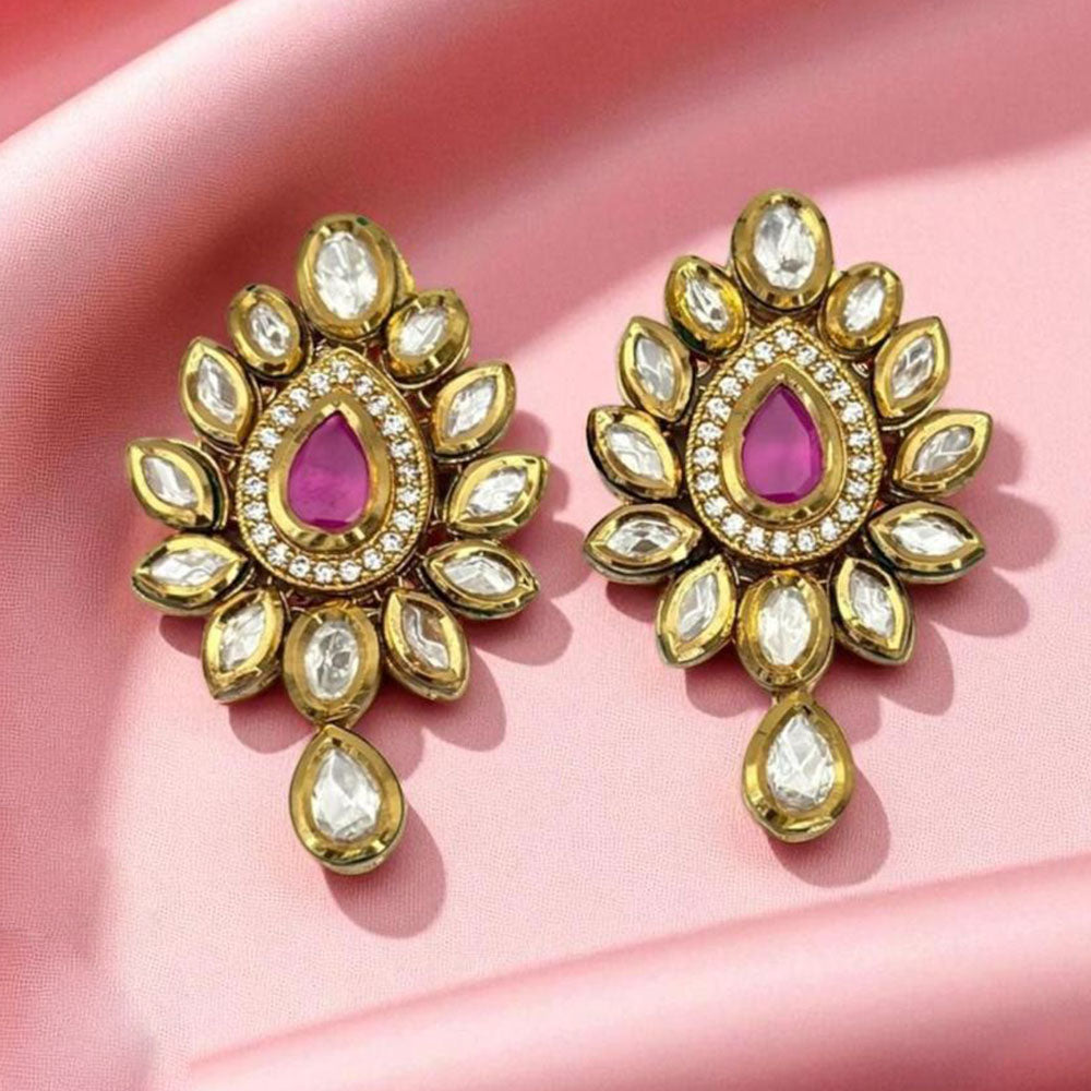 Jewel Addiction Trendy Pota And Austrian Stone Dangler Earrings