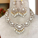 Jewel Addiction Elegant Polki Kundan Pearl And Beads Necklace Set