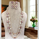 Jewel Addiction Regal Polki Kundan And Meenakari  Necklace Set
